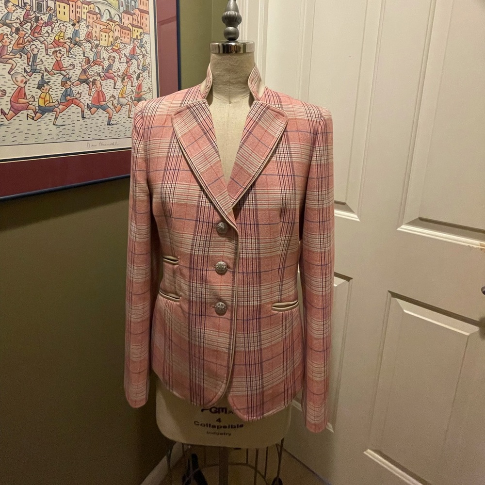 Bariloche Pink Plaid Blazer